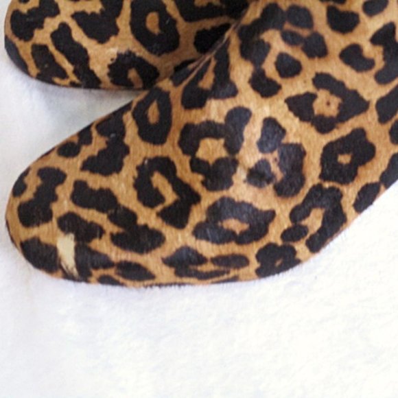 Sam Edelman Edith Bootie Leopard Print Calf Hair Boots - Picture 8 of 10